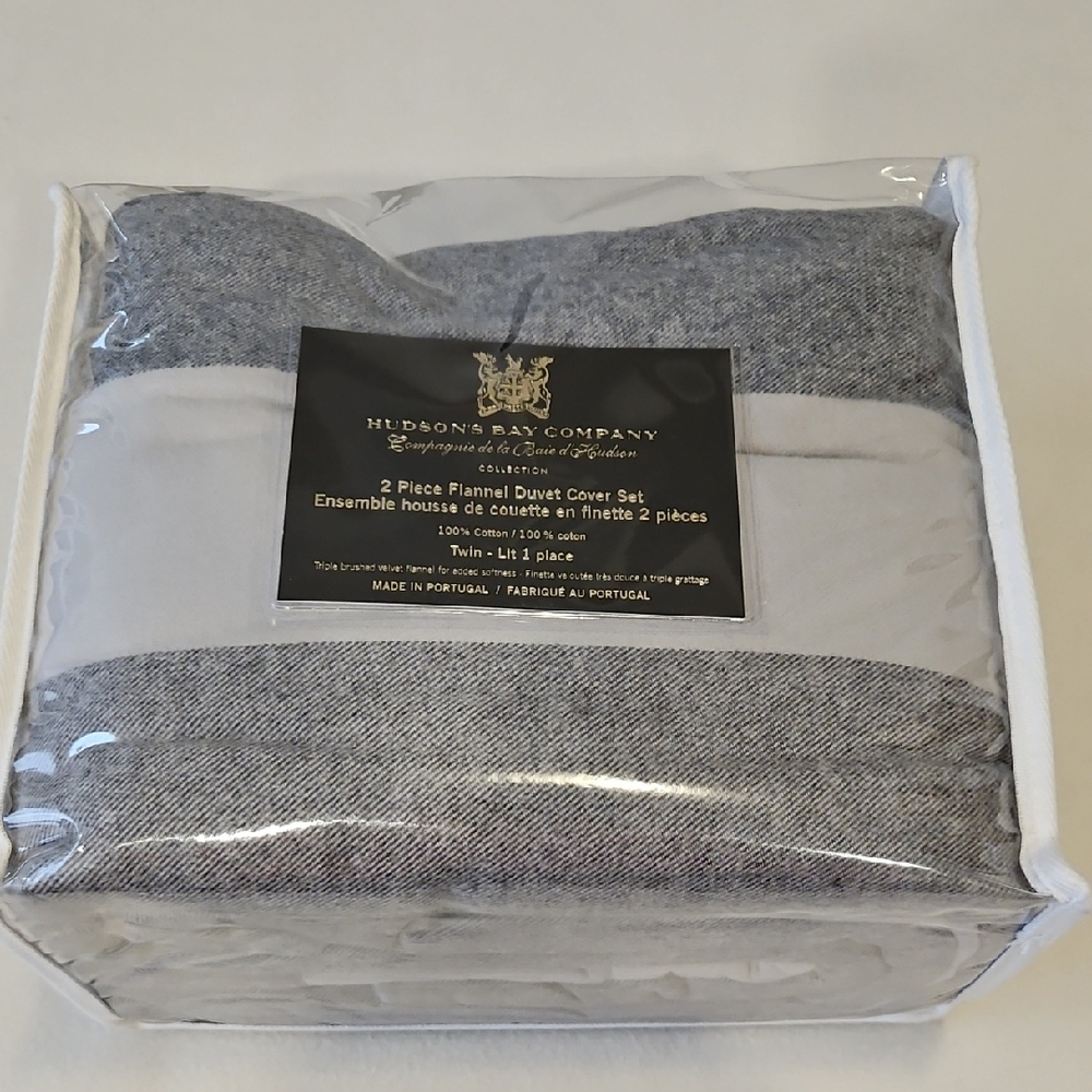Hudson's Bay Flannel Duvet Cover Set - Twin